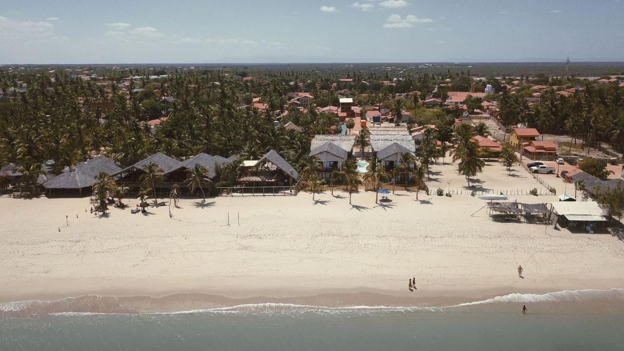 Ap. Peixe Boi Pe Na Areia Com Vista Frontal E Total Para O Mar Барра-Гранді Екстер'єр фото